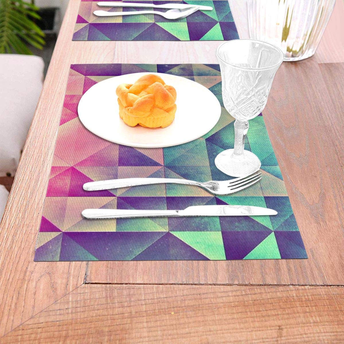 not Mmyllyynyre Woven Placemat6 Piece Set of Placemats Pc Party Kitchen Dining Room Home Table Food Dinnerware Tableware Dishware Dishes Mat