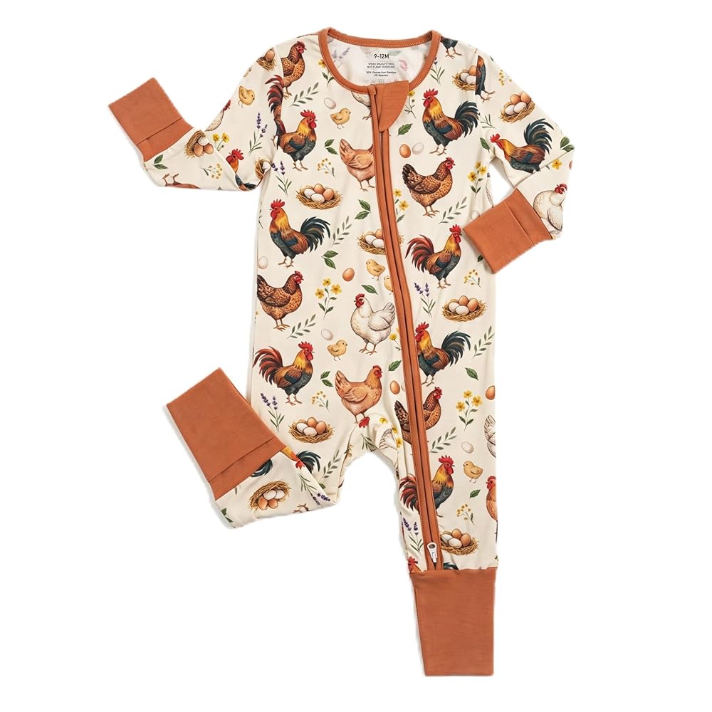 Tulivie Ultra-Soft Bamboo Viscose Footie Jumpsuit for Baby
