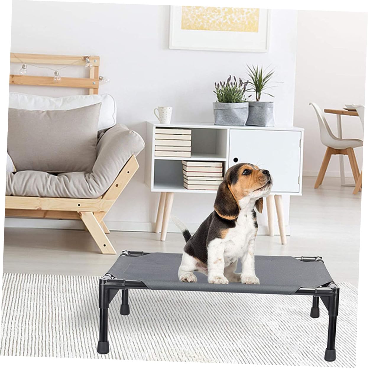 Amazon | PATKAW 1個 犬用 ロフト ベッド アウトドア 犬小屋 大型犬用 