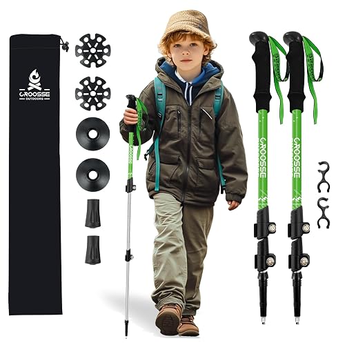Lightweight Collapsible Kids Hiking Poles - Retractable