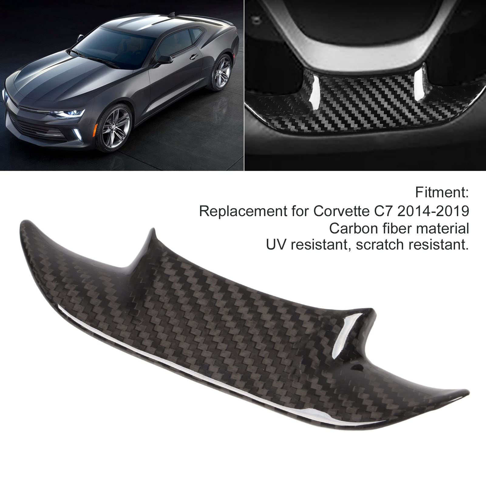 Carbon Fiber Kierownica Listwa Ozdobna do C7 2014-2019