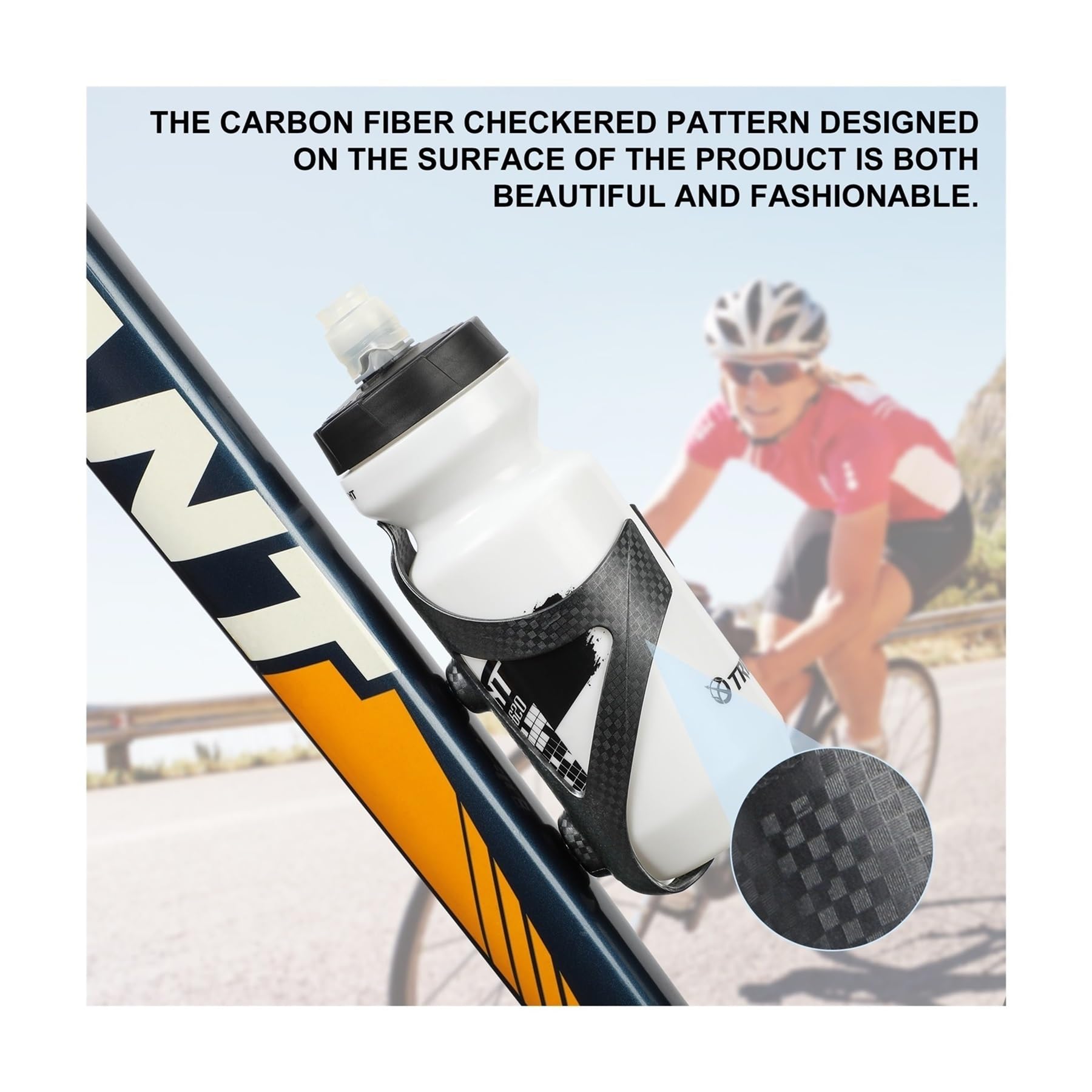 Flaschenhalter aus Nylon-Carbonfaser for Verschiedene Fahrradtypen