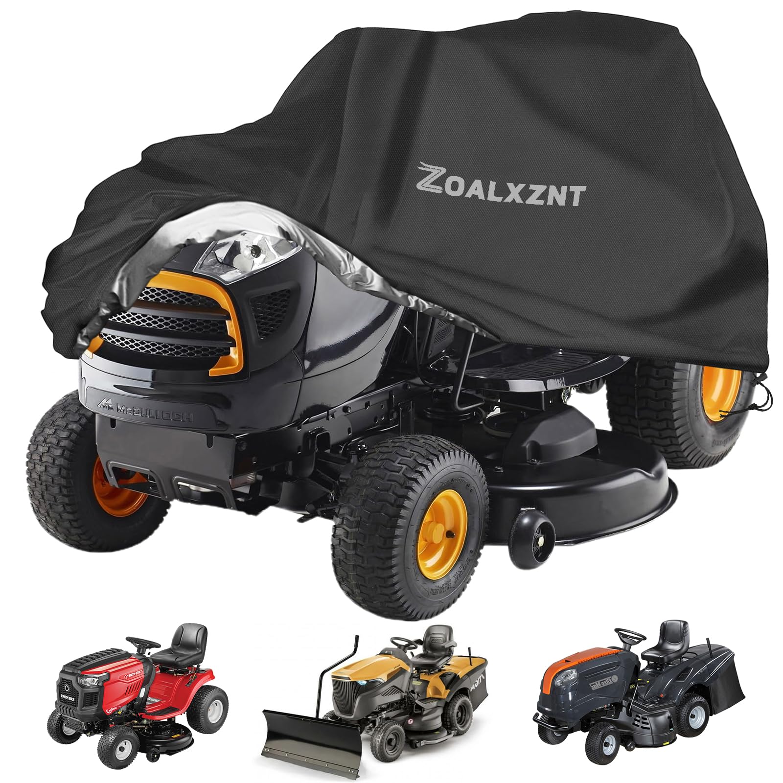 Copertura Tosaerba Impermeabile - 190x65x100cm, Poliestere 210D, Con Cordino E Borsa - Per Tutte Le Stagioni - Foto 3