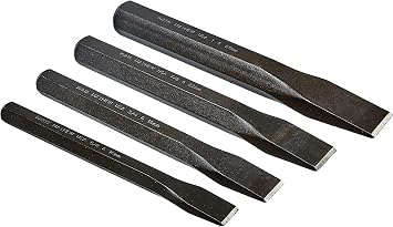 Mayhew Tools 61521 Cold Chisel Set, 4-Piece, Black Oxide Finish