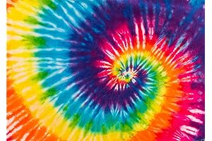 Beleco Fabric 7x5ft Tie Dye Tapestry