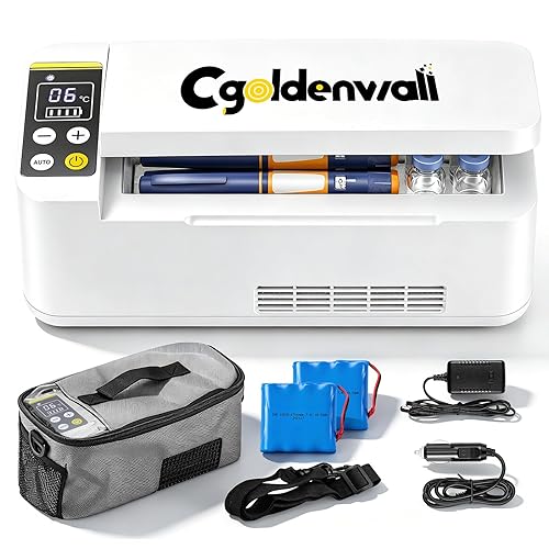 CGOLDENWALL Frigorifero Portatile per Insulina 180 * 79 * 31mm