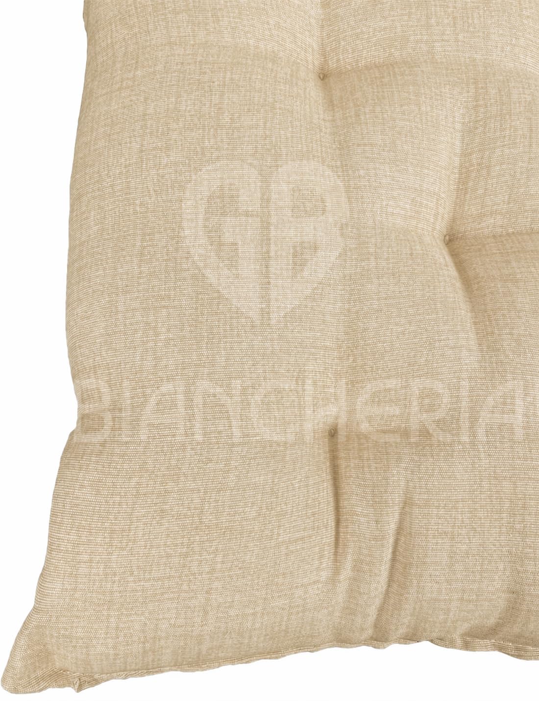 GBiancheria Set di 6 Cuscini Imbottiti per Sedie con Schienale da Esterno ed Interno Resistente e Comodo per Sedie Reclinabili, Spiaggine e Poltrone da Giardino Made in Italy (Beige)