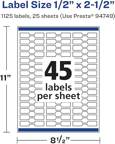 Miniatura 5 de Avery Etiquetas impermeables duraderas con alimentación segura 05 x 25 pulgadas 1125 etiquetas impermeables resistentes al aceite y al desgarro