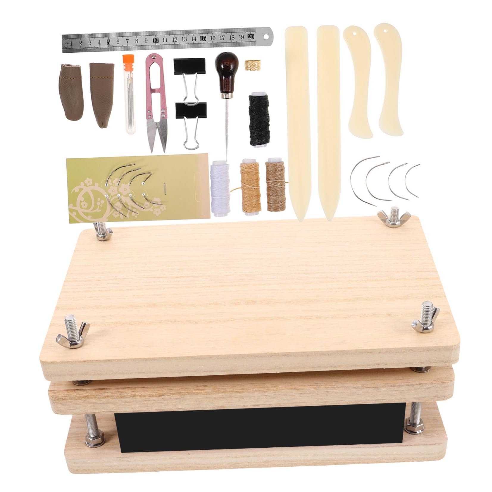 JOINPAYA Madera y Metal Kit de Encuadernación de Libros para Principiantes