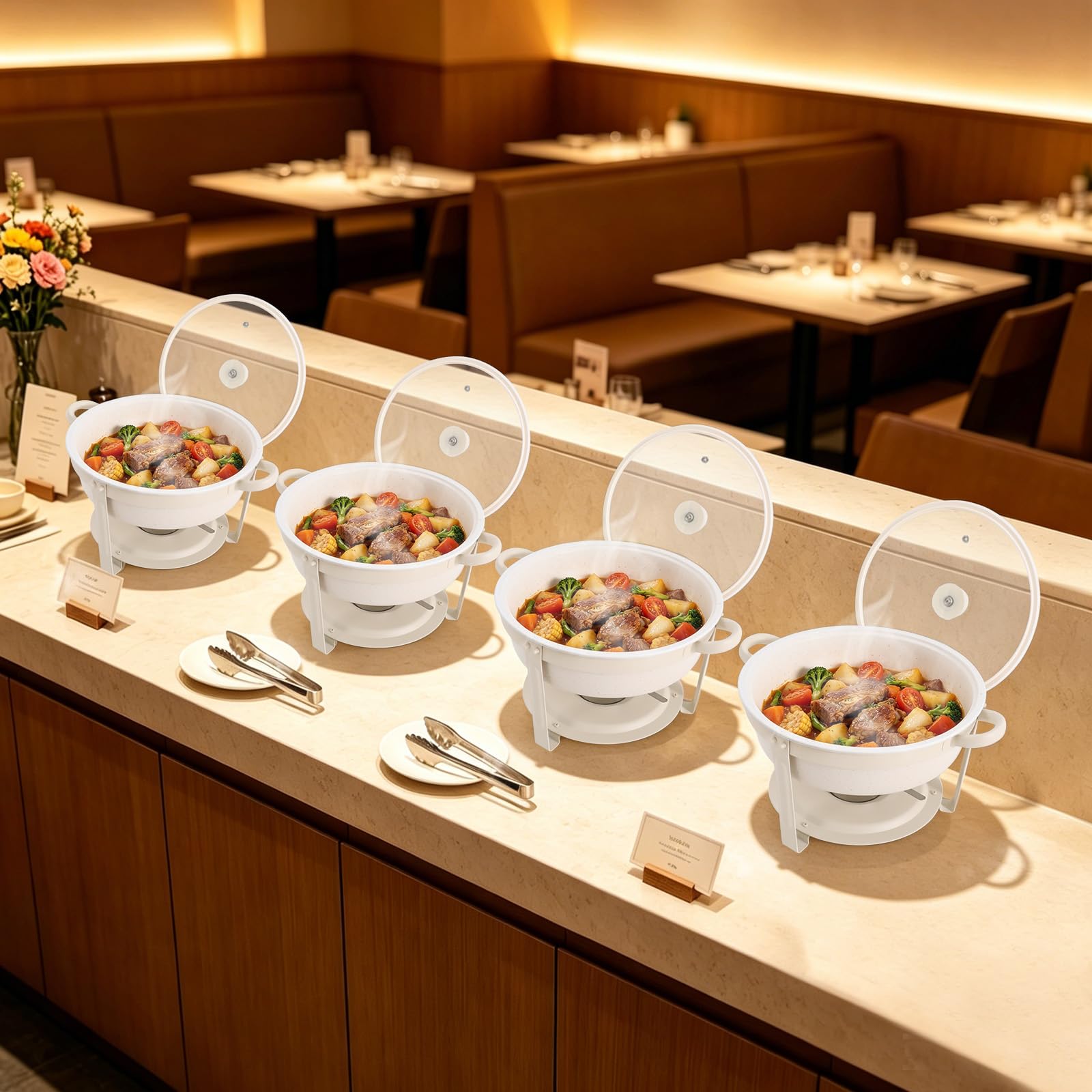 Chafing Dish zestaw 4 szt. 9QT pojemnik utrzymujący ciepło