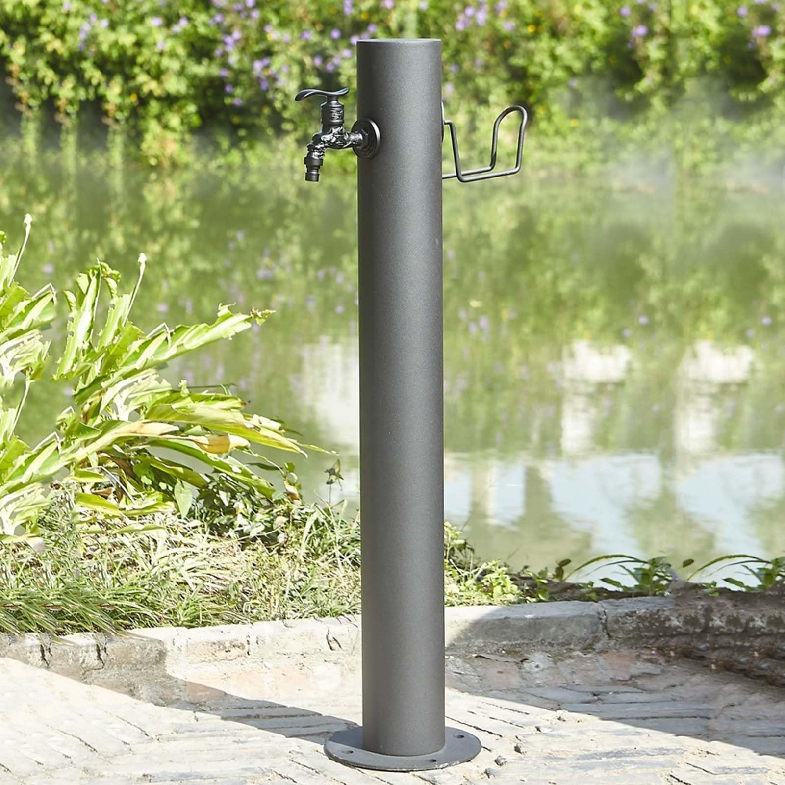 BHGFYXBS Stainless Steel Freestanding Garden Water Column With Faucet - Freeze Crack Vertical Water Column Outdoor Hose Stand For Car Washing And Watering,size_name-20.5 * 86cm kit C