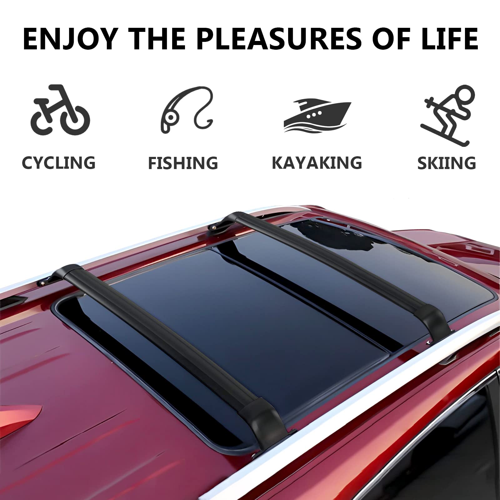 Snapklik.com : Huray Roof Rail Racks For Chevy Chevrolet Trailblazer ...