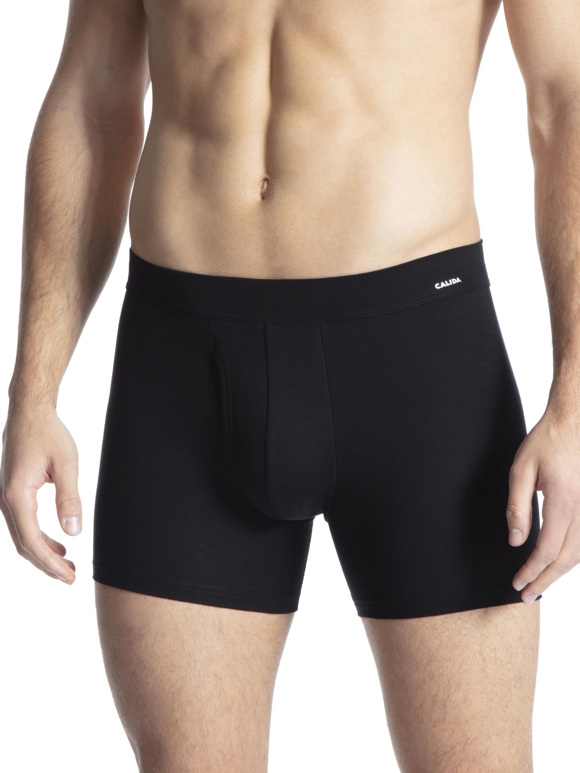 Calida Men's Cotton Code Boxer Shorts Not Applicable, Black (Schwarz 992), Medium