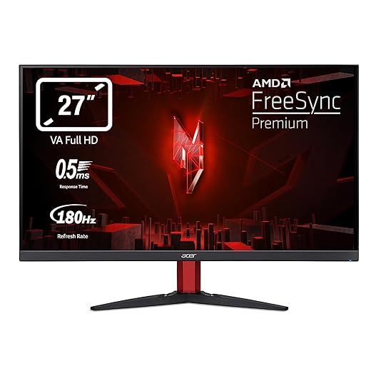 acer Nitro KG272Z3bmiipfx- Monitor 27" FHD ZeroFrame IPS 280Hz (16:9 1ms/0.5ms(GTG, Min.) 400nits 2xHDMI DP MM Audio out HDR400 FreeSync Premium EU MPRII Black H.Cable x1 DP.Cable x1 AMZ DI)