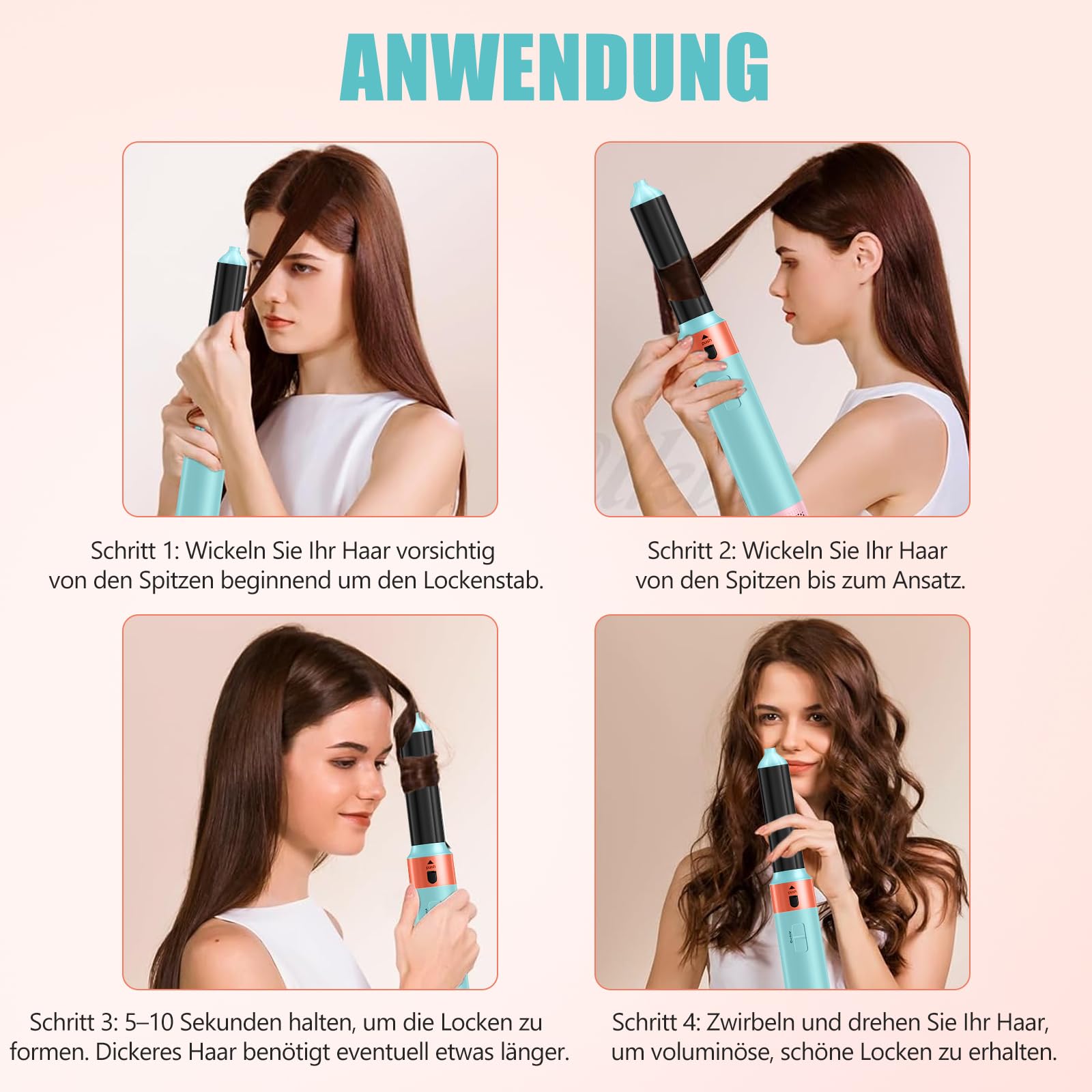 5 in 1 Airstyler, Ionen Föhn, 1000W Multifunktionaler Hairstyler