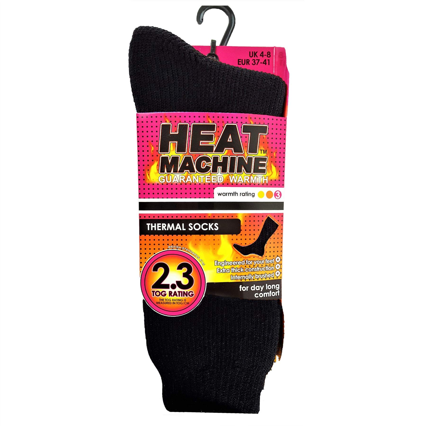 Heat Machine Womens Thermal Insulated Fleece Socks 2.3 Tog Rating
