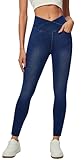 Women Jeans High Waisted Stretchy Jeans Jeggings for Women Pull on Skinny Jean with Pockets Trendy
