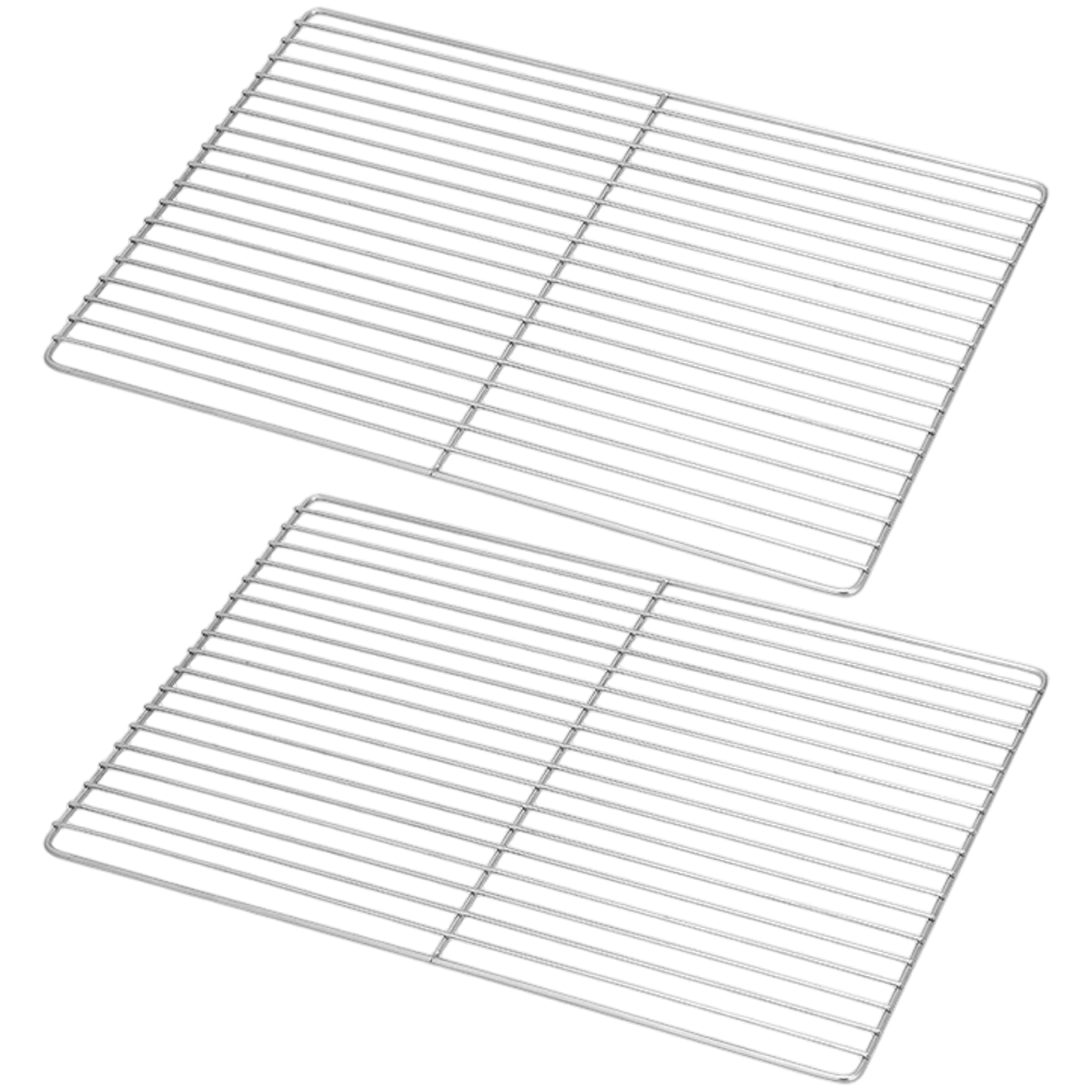 grill grate|2PCS Grill Grate, Stainless Steel Mesh Rack for Outdoor Barbecues, Picnic, Camping, 12x18 Inch (30x45cm)