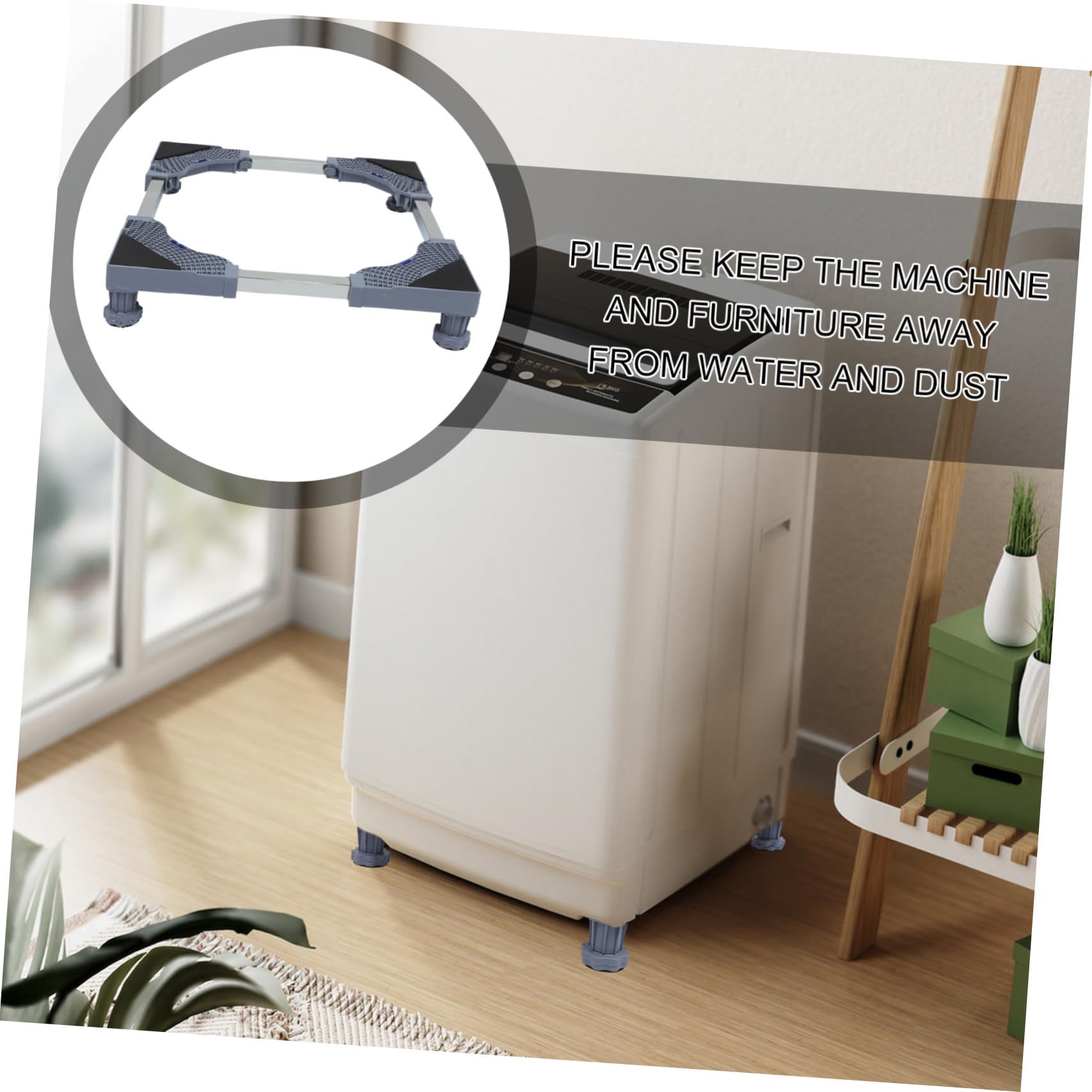 Base Móvil para Lavadora y Refrigerador, 4 Patas, Plástico