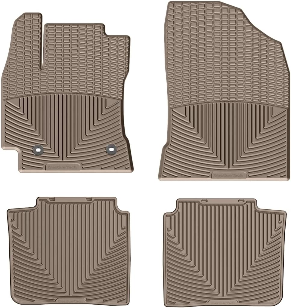 WeatherTech All-Weather Floor Mats for Toyota Corolla 1st & 2nd Row (WTCB320256), Black