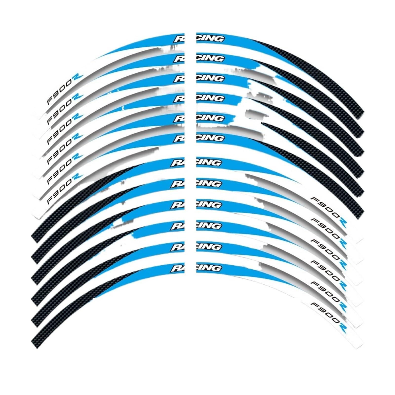Reflective Sticker for B&MW F900R F 900R Motorcycle Accessories Wheels Sticker Rim Tire Stripe Waterproof Decorative Decals Set