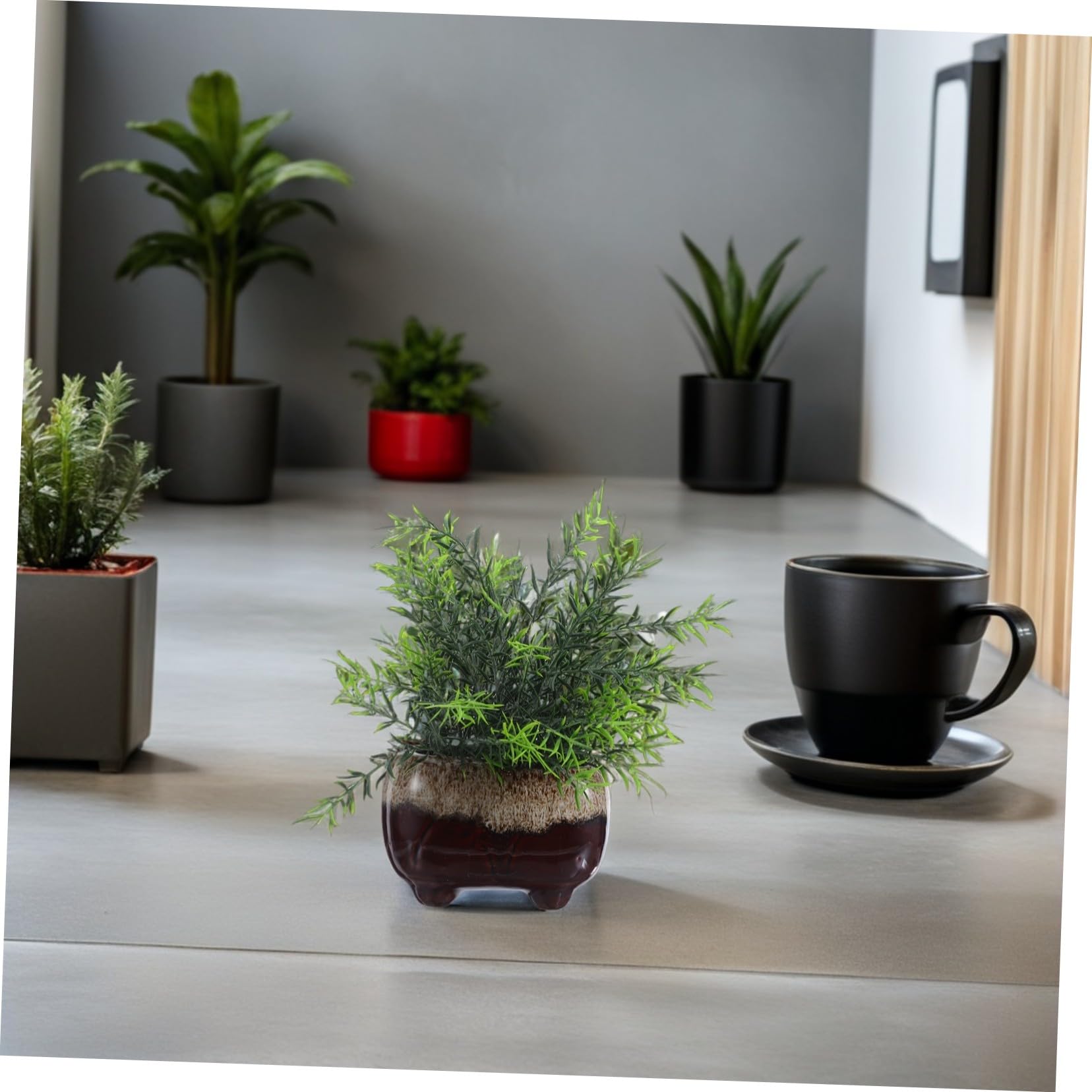 Milisten 5 ceramiczna doniczka Ceramiczny kwiat mini ceramiczne doniczki kwiatowe soczyste doniczki ozdobne soczysta doniczka ceramiczny garnek kwiatowy słodki ceramika