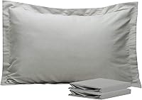 Vista 99 de NTBAY Fundas de almohada estándar, paquete de 2 fundas de almohada de microfibra cepillada de 20 x 26 pulgadas, súper suaves y acogedoras