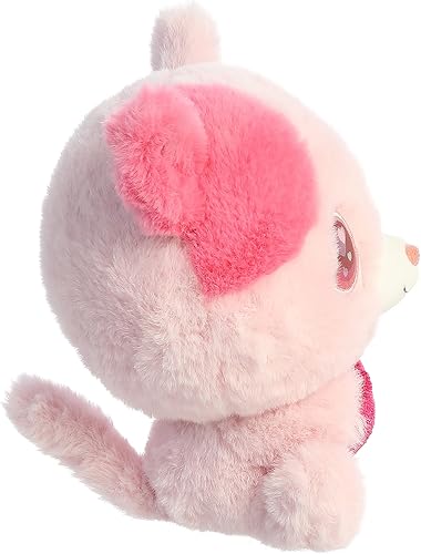 Miniatura 3 de Aurora® Encantador gato lenticular enamorado de peluche – Cambio de color – Juego interactivo – Rosa 6 pulgadas