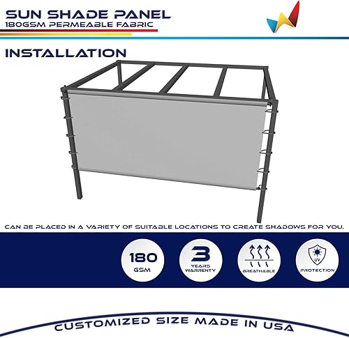 Miniatura 6 de Windscreen4less - Cubierta universal de repuesto para persiana, color beige, Beige