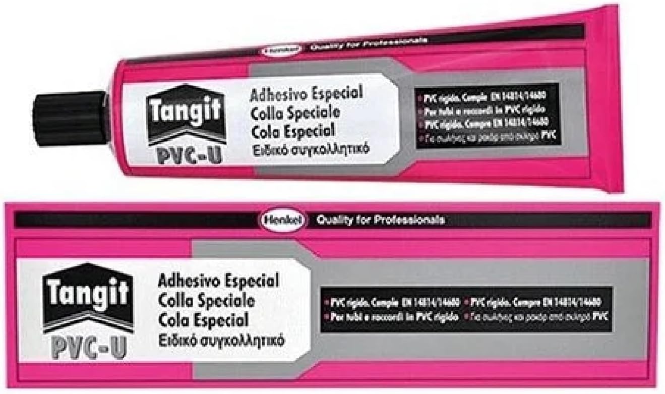 TangitPVC Glue Fast Grip for Pipe and Fittings, Gutters and Other Plastics.