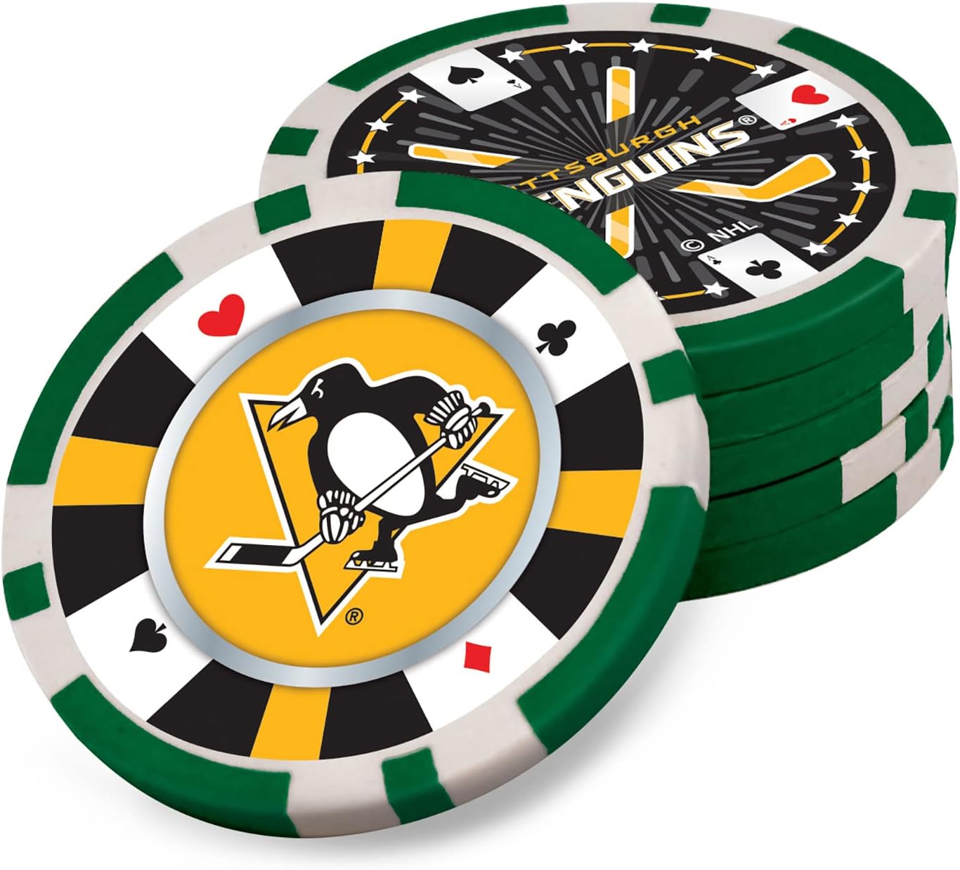 Masterpieces NHL Unisex-Adult 300-Piece Casino Style Poker Chip Set