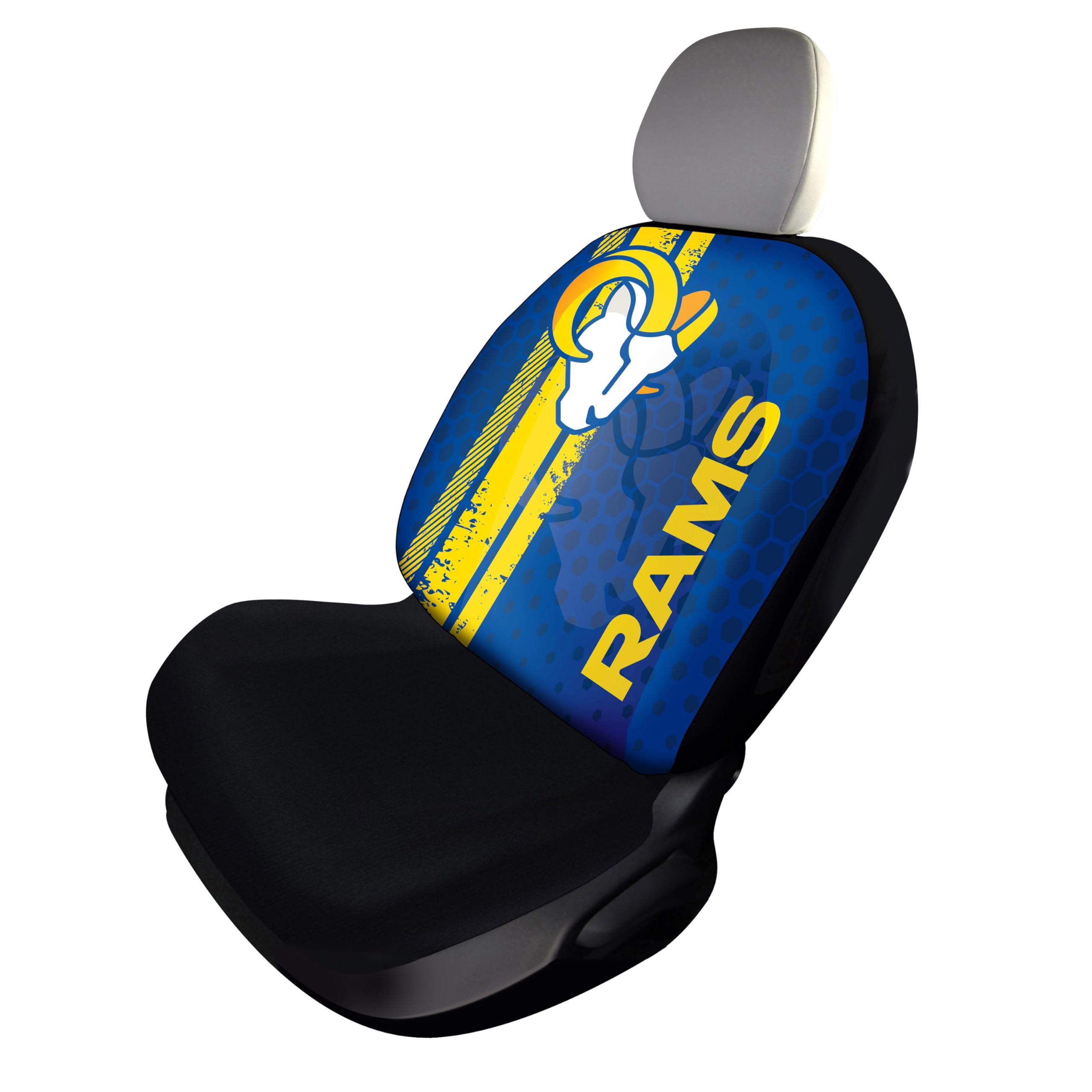 FANMATS NFL - Los Angeles Rams SEATCOVERRALLY-Los Angeles Rams Rally Seat Cover - Full Color Vivid Design - 1pc