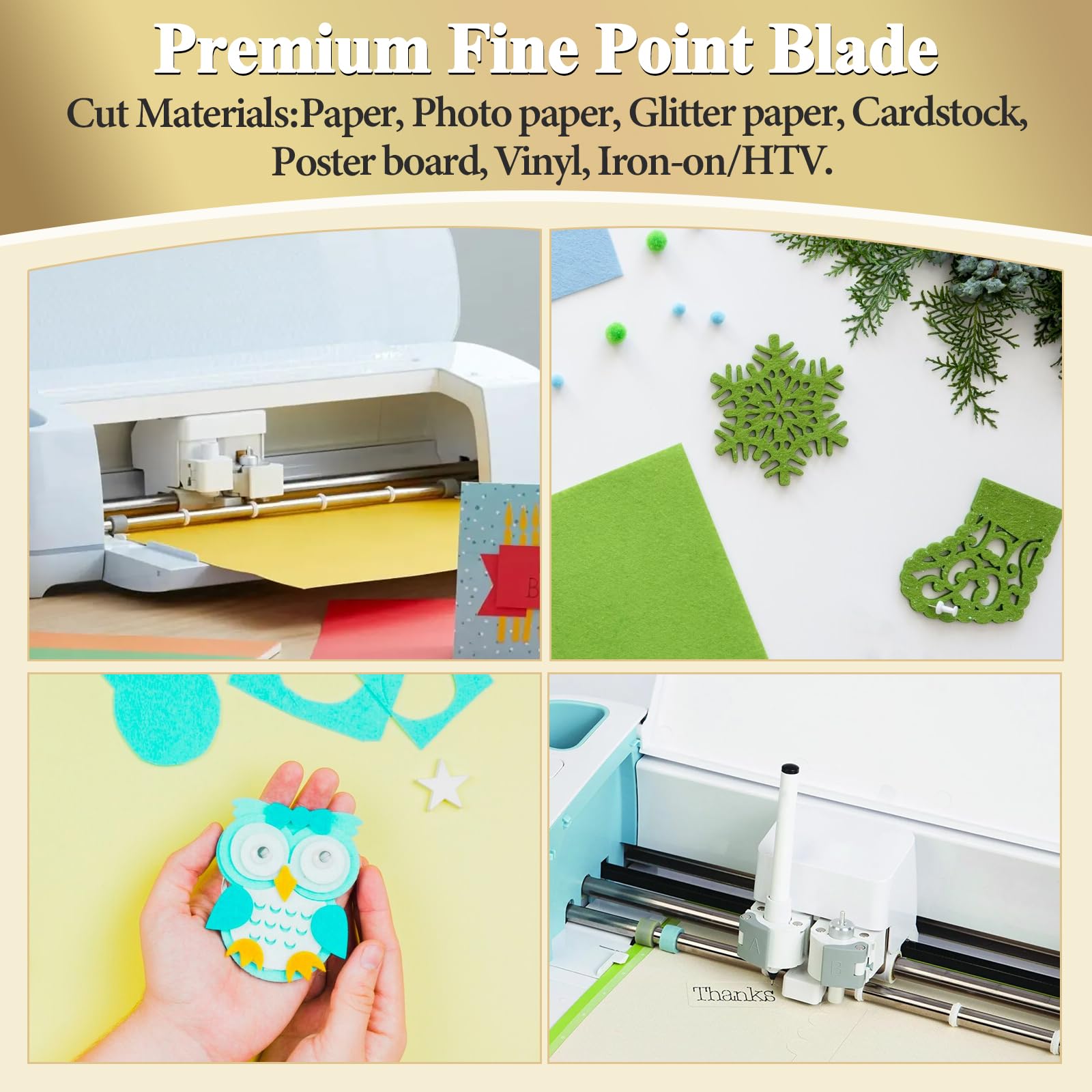 Niantime 20 Lame Punta Fine Per Plotter - Compatibili Cricut Maker E Explore