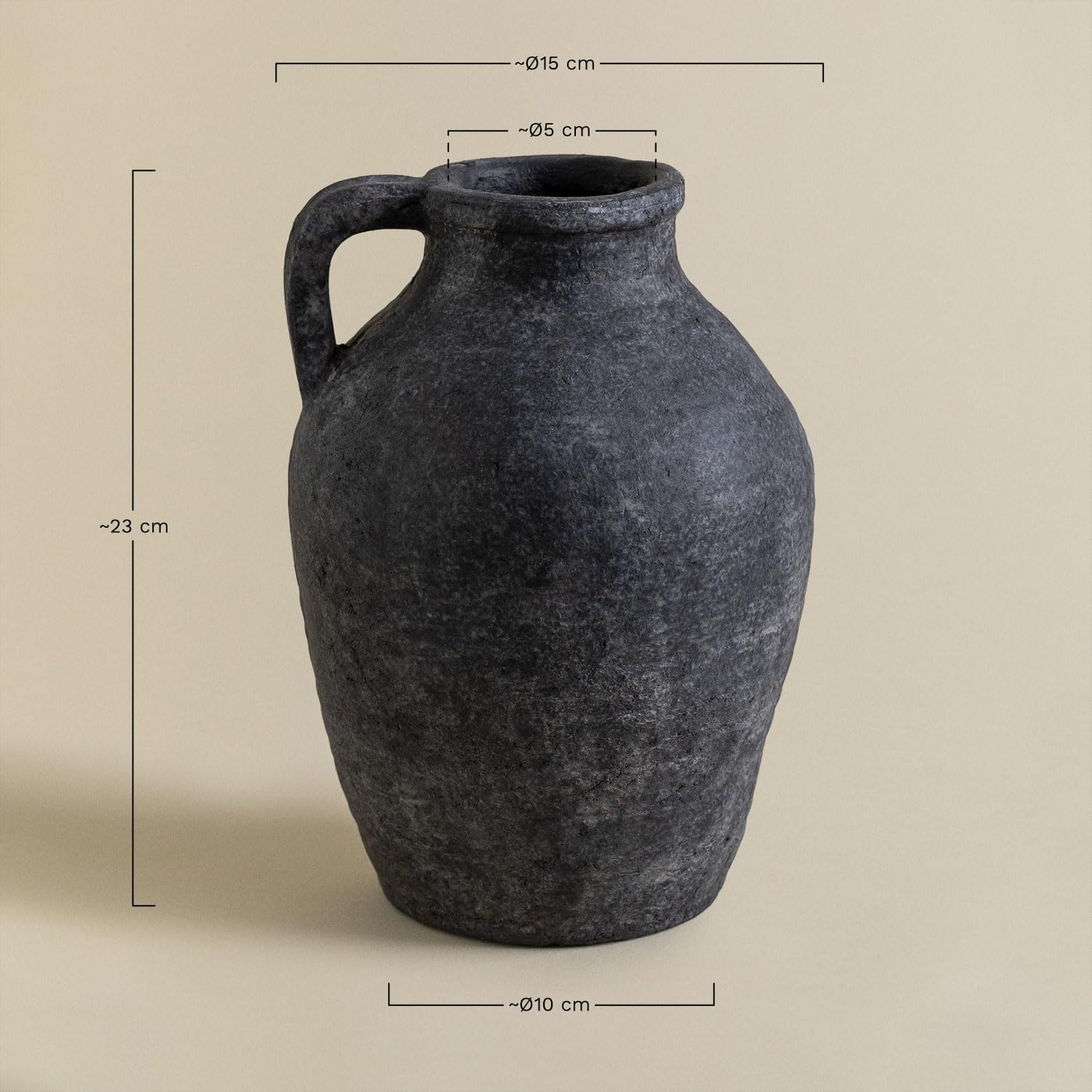 SKLUM Dekoracyjny wazon z terakoty (23 cm) Dariam