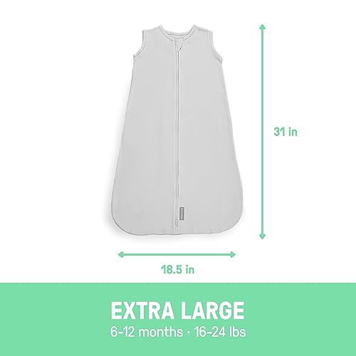 Miniatura 4 de SwaddleMe by Ingenuity - Saco de dormir nocturno, para edades de 6 a 12 meses, 16 a 24 libras, hasta 30 pulgadas de largo, paquete de 2 sacos de