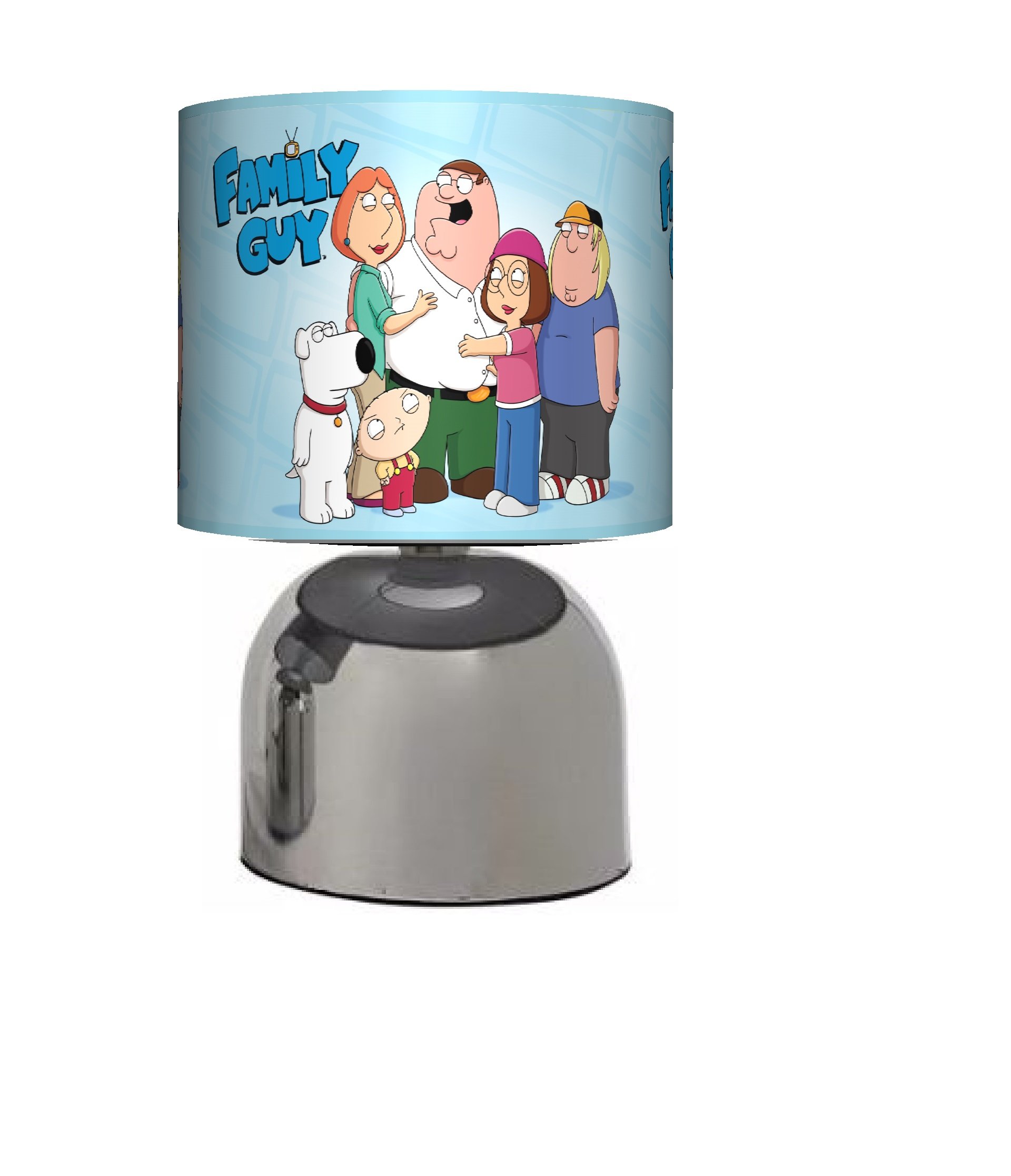 Funky Lampshades Girls Light Family Guy - Bedside Touch Lamp - Boys Adults Bedroom / Lamp Shade - Mains Operated (Uk Plug)