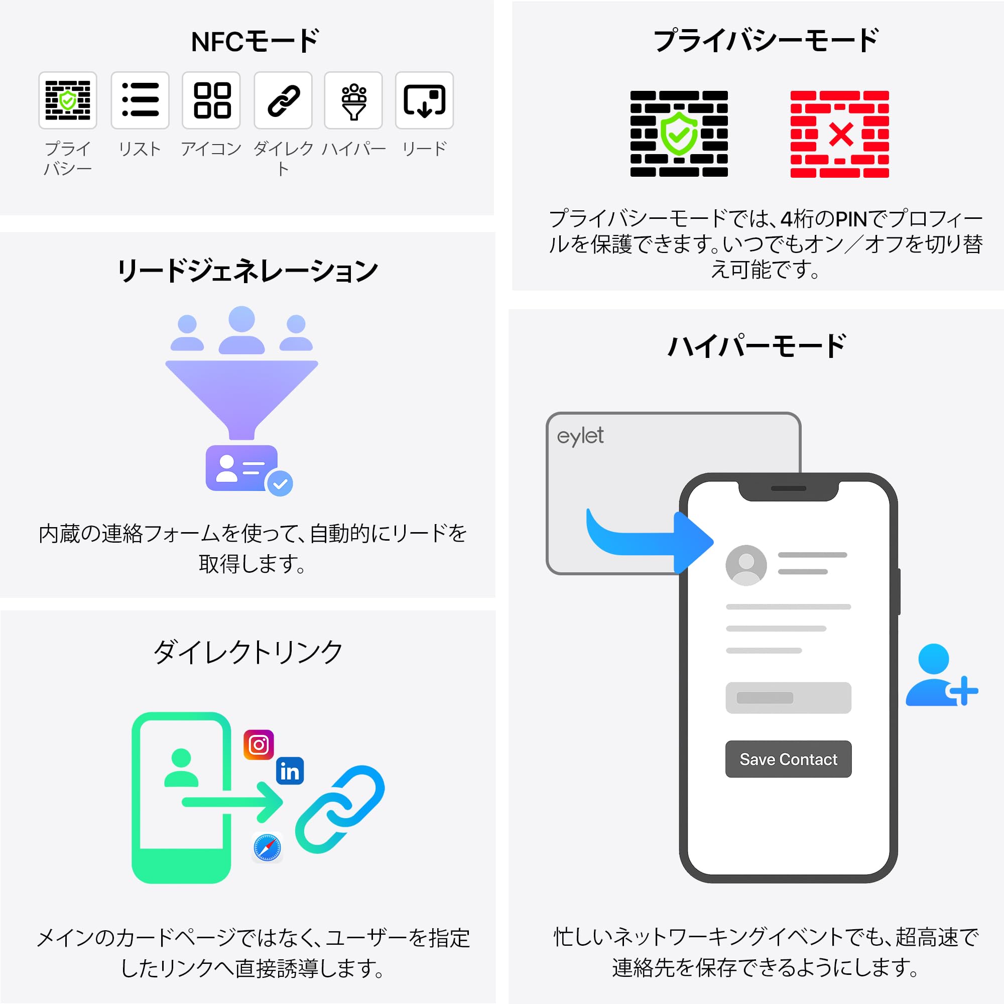 Amazon | [日本製品] アイレット 5 シルバー プリズム デジタル名刺