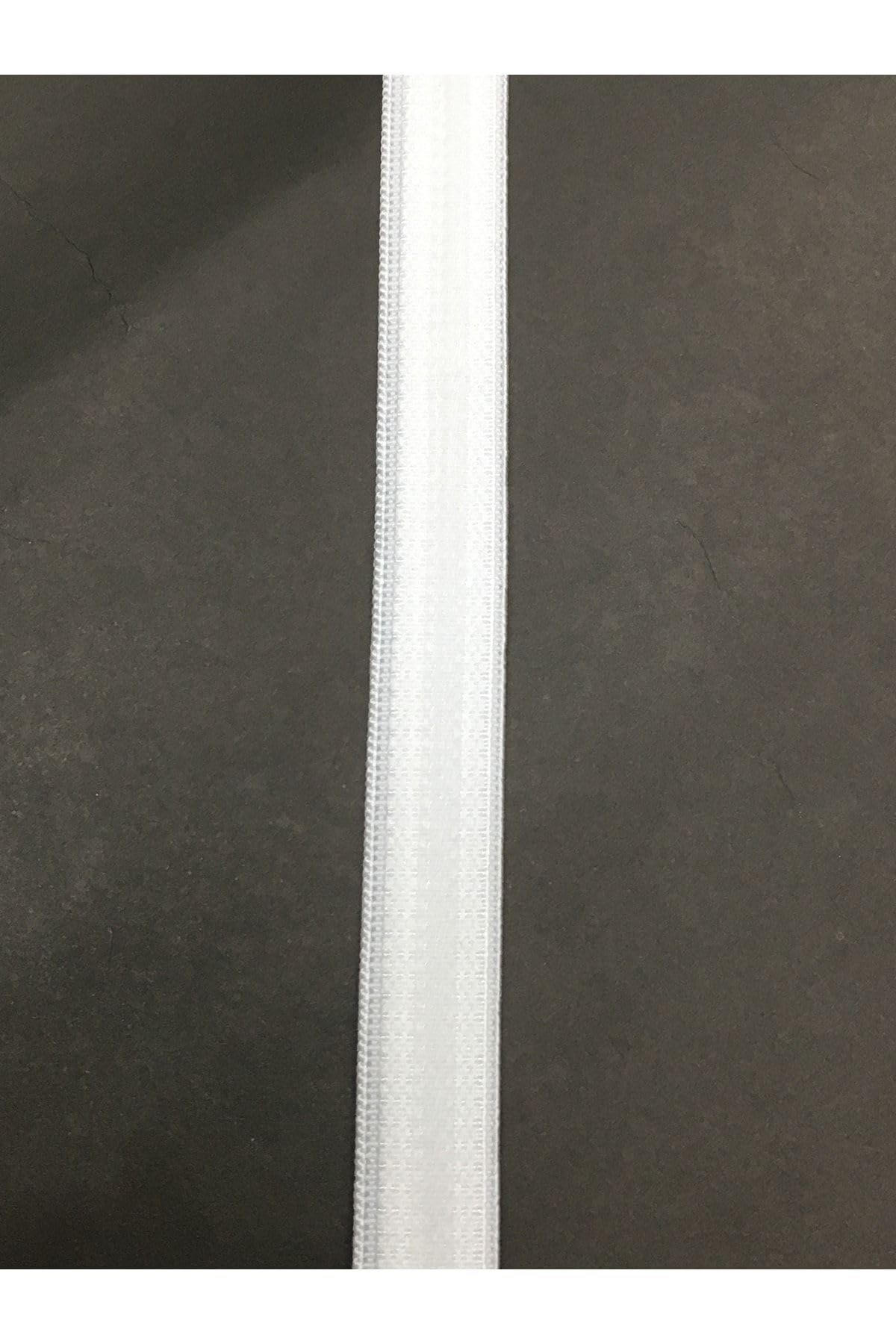 karan tuhafiye Silikonlu Lastik Kaydırmaz Lastik 1 Metre, Beyaz