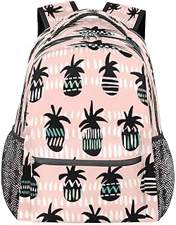 Mochilas de viagem para laptop para mulheres homens verão frutas abacaxi resistente à água mochilas escolares leves para adolescentes meninas/meninos, mochila casual para viajar, acampar, caminhar, Multicor, Medium