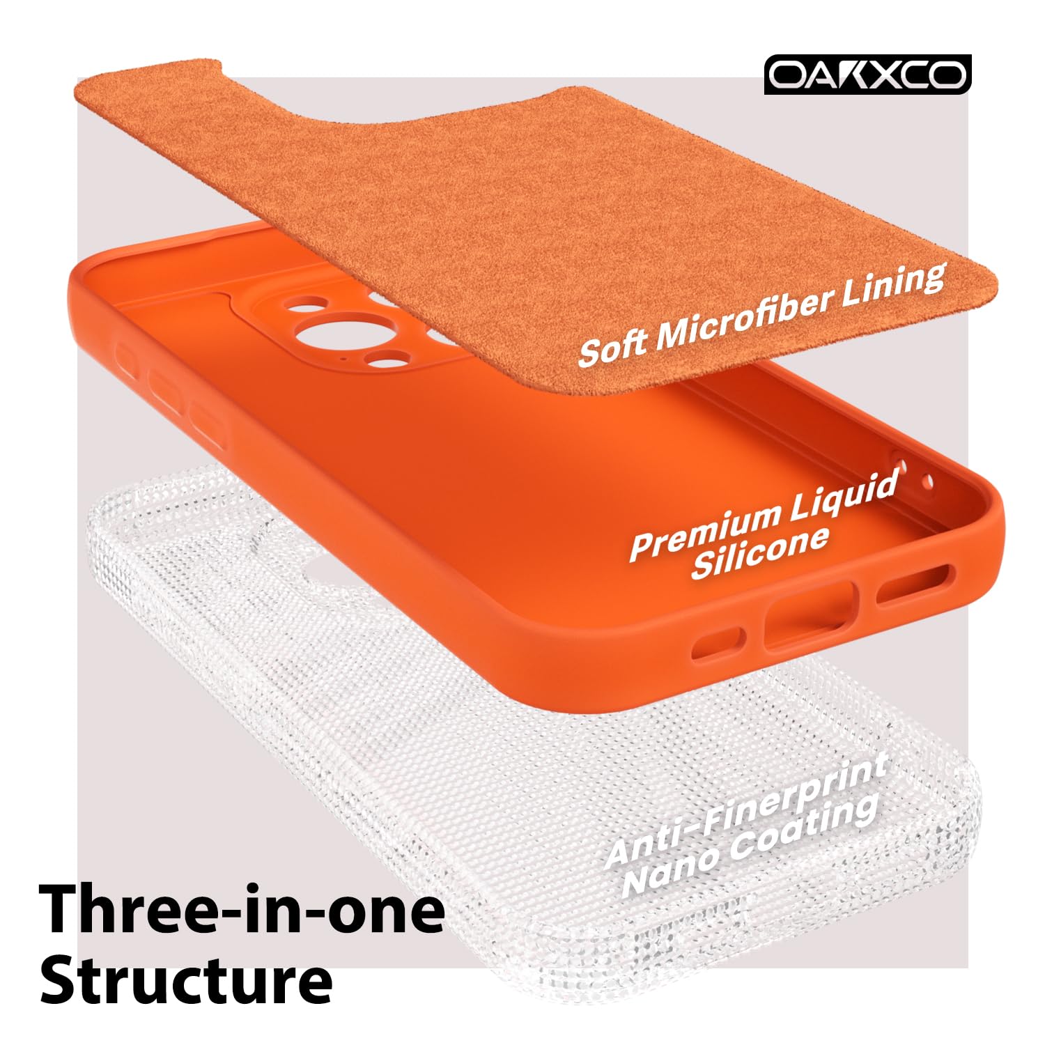 oakxco Etui na telefon iPhone 15 Pro, płynny silikon, urocze, cienkie, cienkie, miękkie, gumowe żelowe, dla kobiet mężczyzn, gładkie, matowe, jednokolorowe, jasne kolory, proste etui z osłoną aparatu