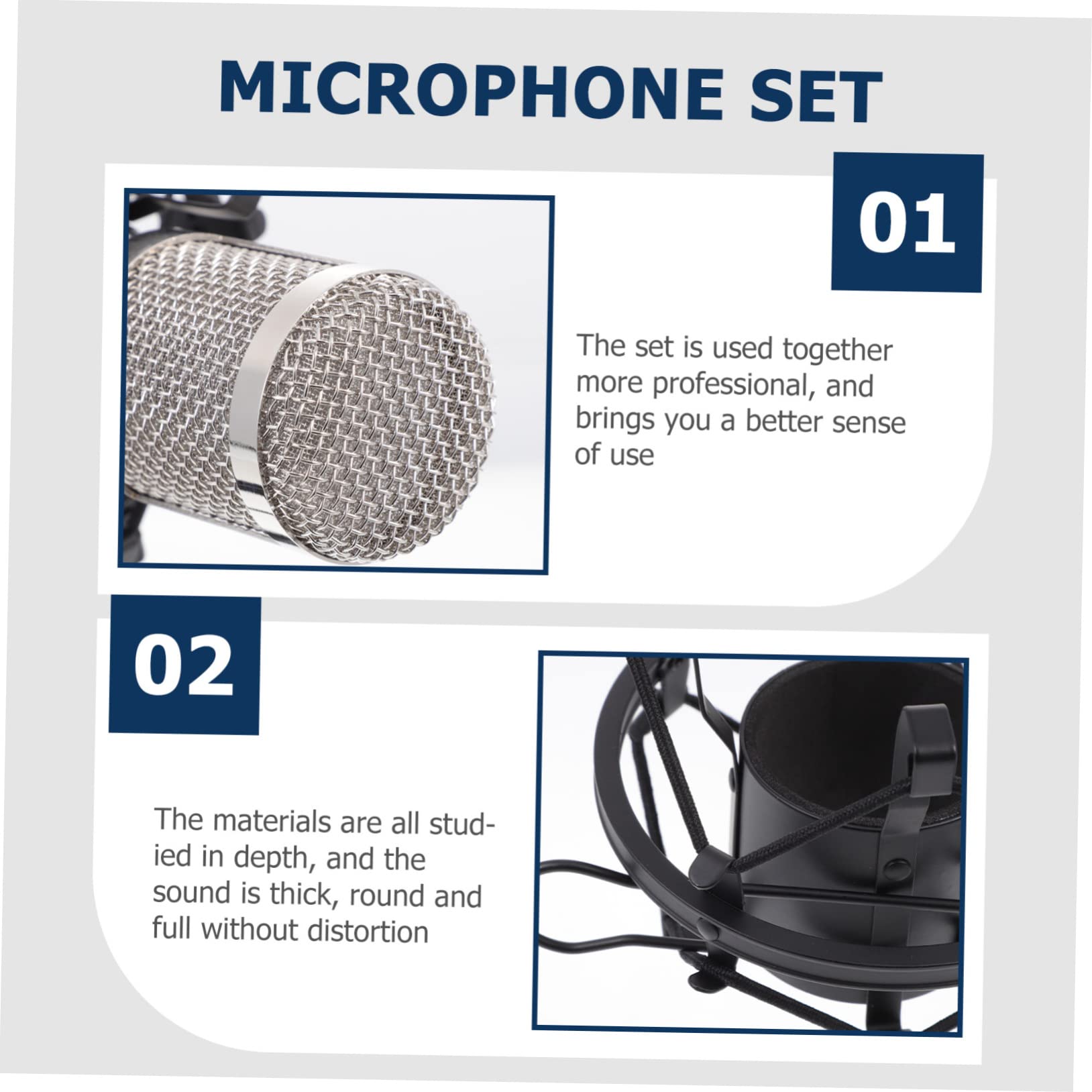Microfono Condensatore per Chat Accessorio Ktv Multifunzionale per Live Streaming Riunioni e Uso Domestico Compatto e Pratico