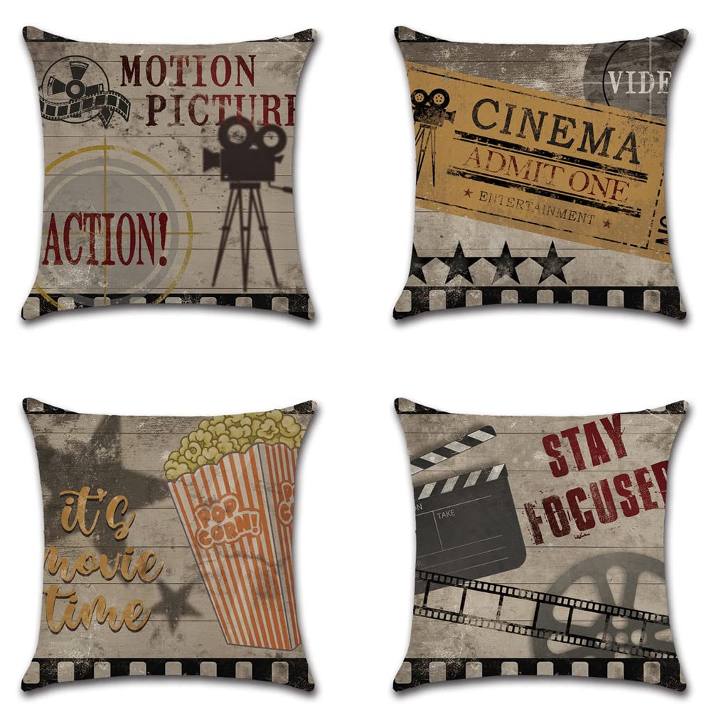Housse de coussin en lin végétal lot de 4 pour insuffler douceur et poésie dans votre maison