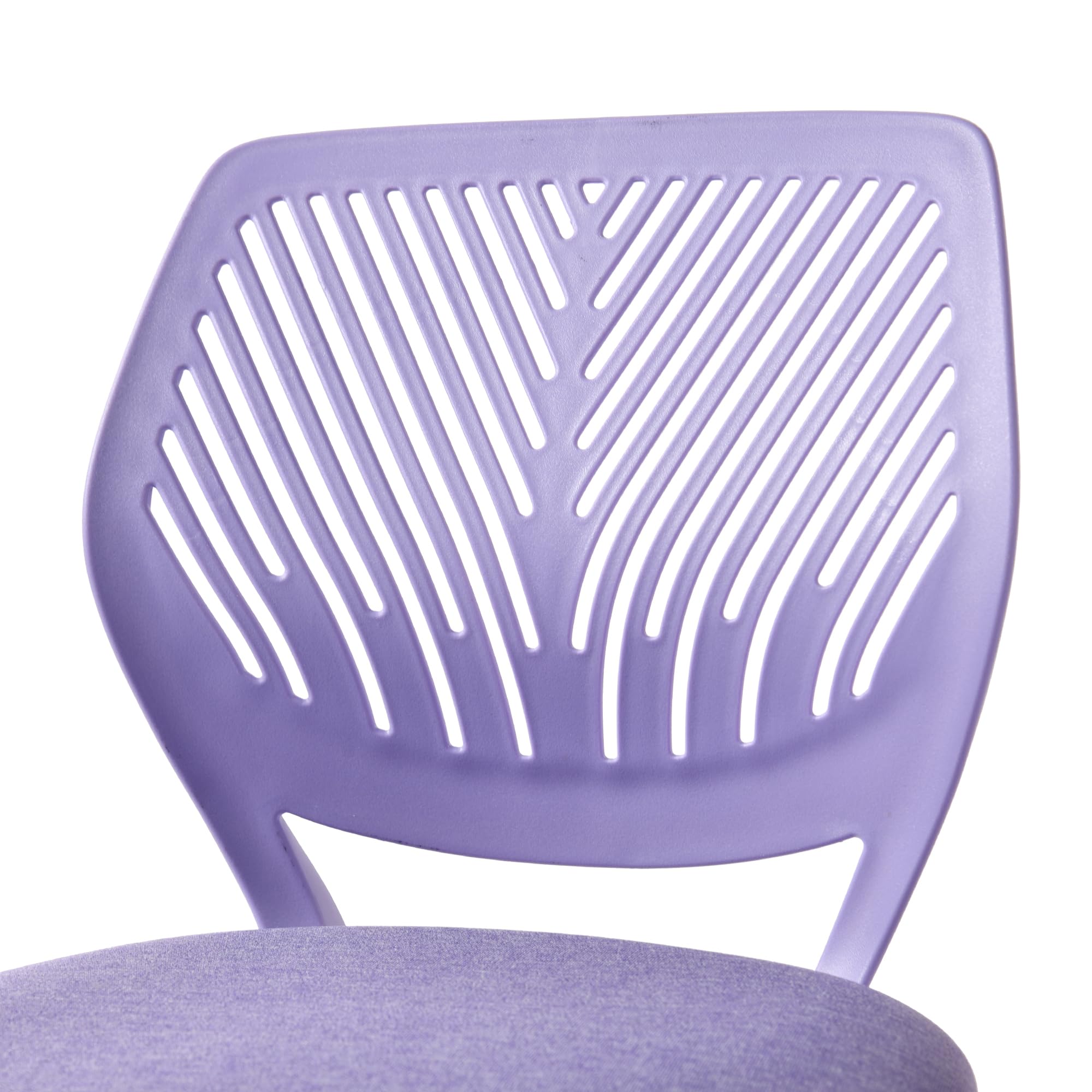 FurnitureR Sedia ergonomica scolastica con schienale in rete traspirante, altezza regolabile, viola morandi