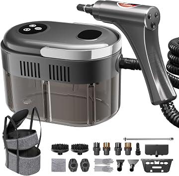 Steam Cleaner,15s Heat-Up,1.5L Tank,6-Level Adjustable Handle,Steamer for Cleaning,Portable Steamer for Cleaning with 20PCS Accessories,Steam Cleaner for Home,Car