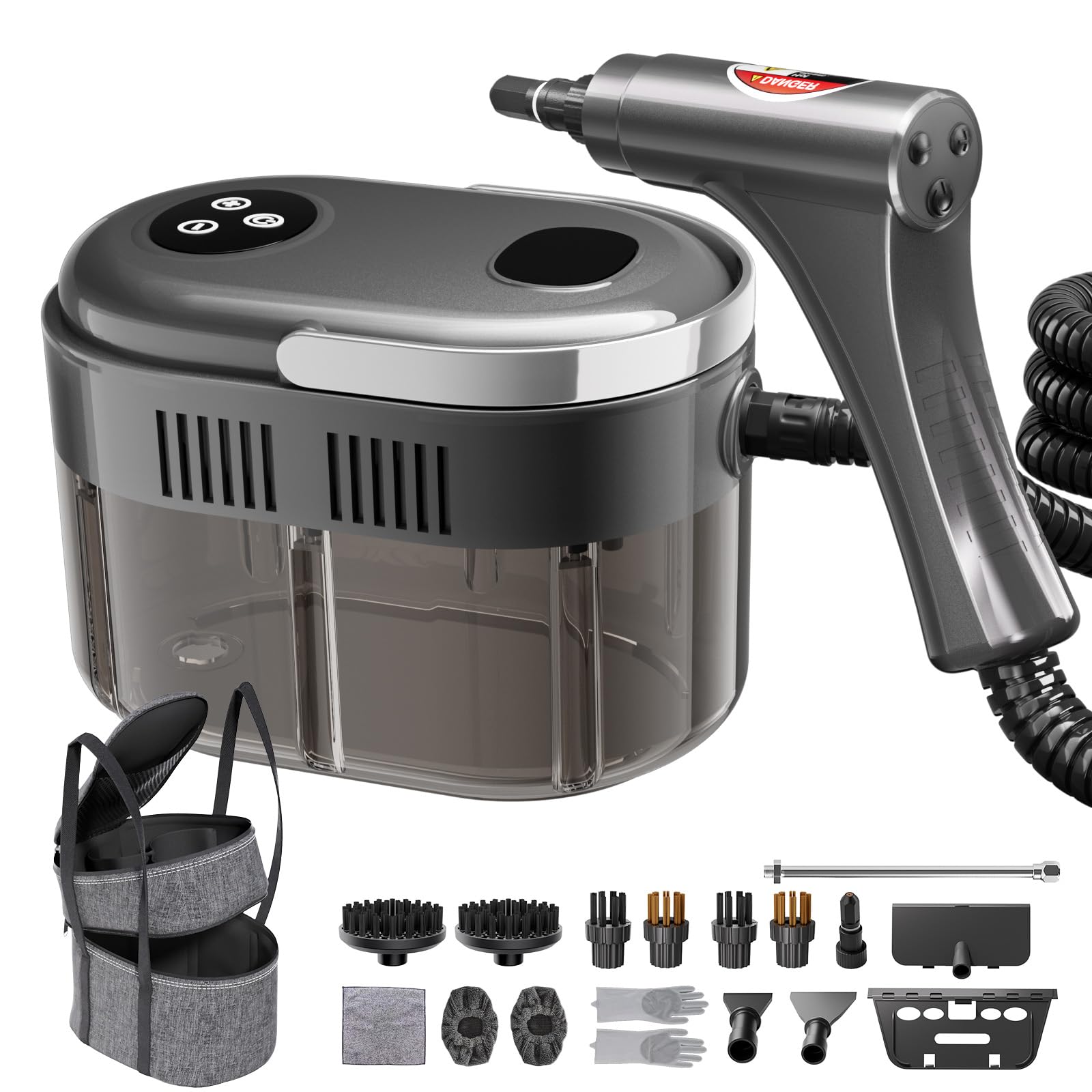 YICHENGDA steam cleaner with storage bag and accessories