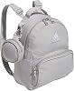 adidas Unisex's Must Have Mini Backpack, Small Size for Festivals and Travel Bag, Grey Two/White/Silver Metallic, One