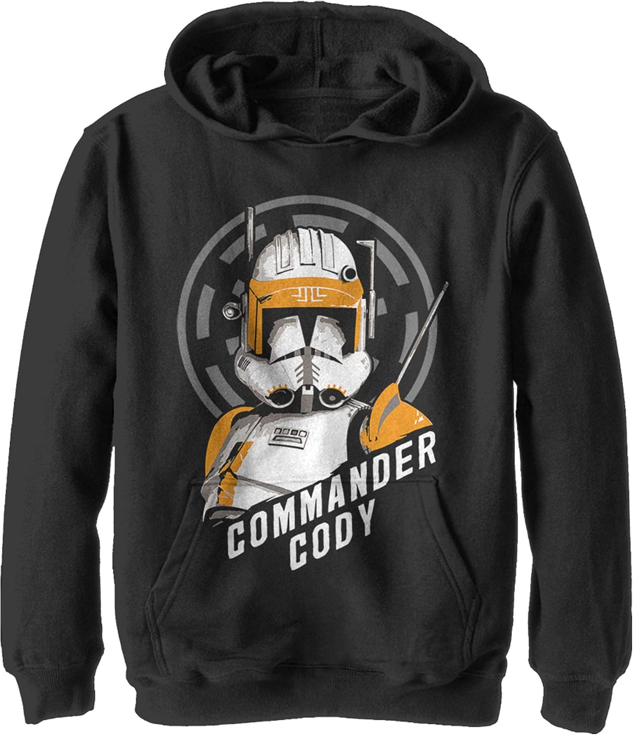Boy's Star Wars: The Clone Wars Commander Cody Bust Logo Pull Over Hoodie