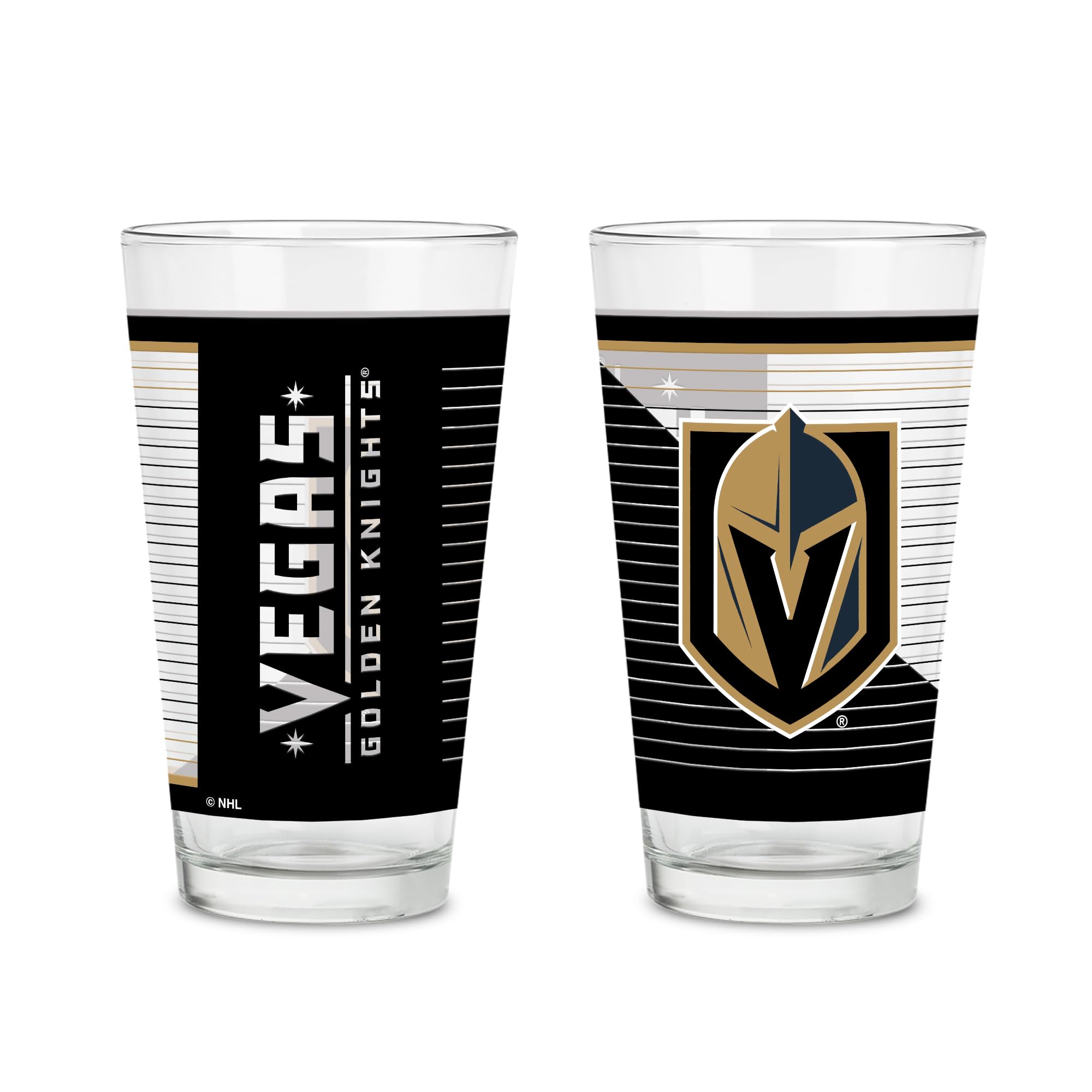 Verre à pinte Vegas Golden Knights lavable en machine pour effacer la corvée de vaisselle