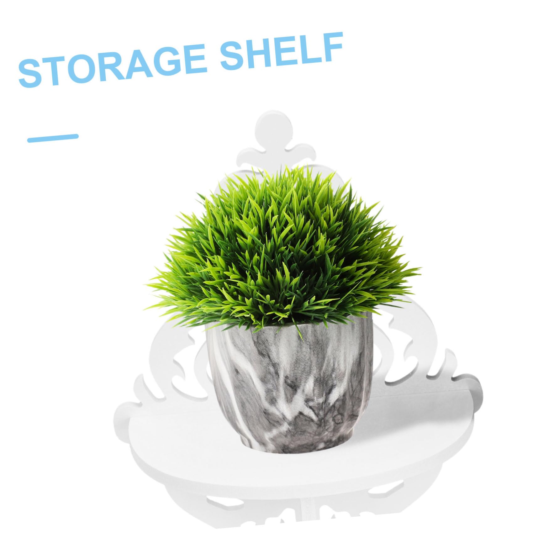 OUNONA 2pcs Wall Hanging Rack Stylish Wall Mounted Storage Shelves for Kitchen and Bathroom Elegant Organizer for Home Decor Stable Design for Small Items