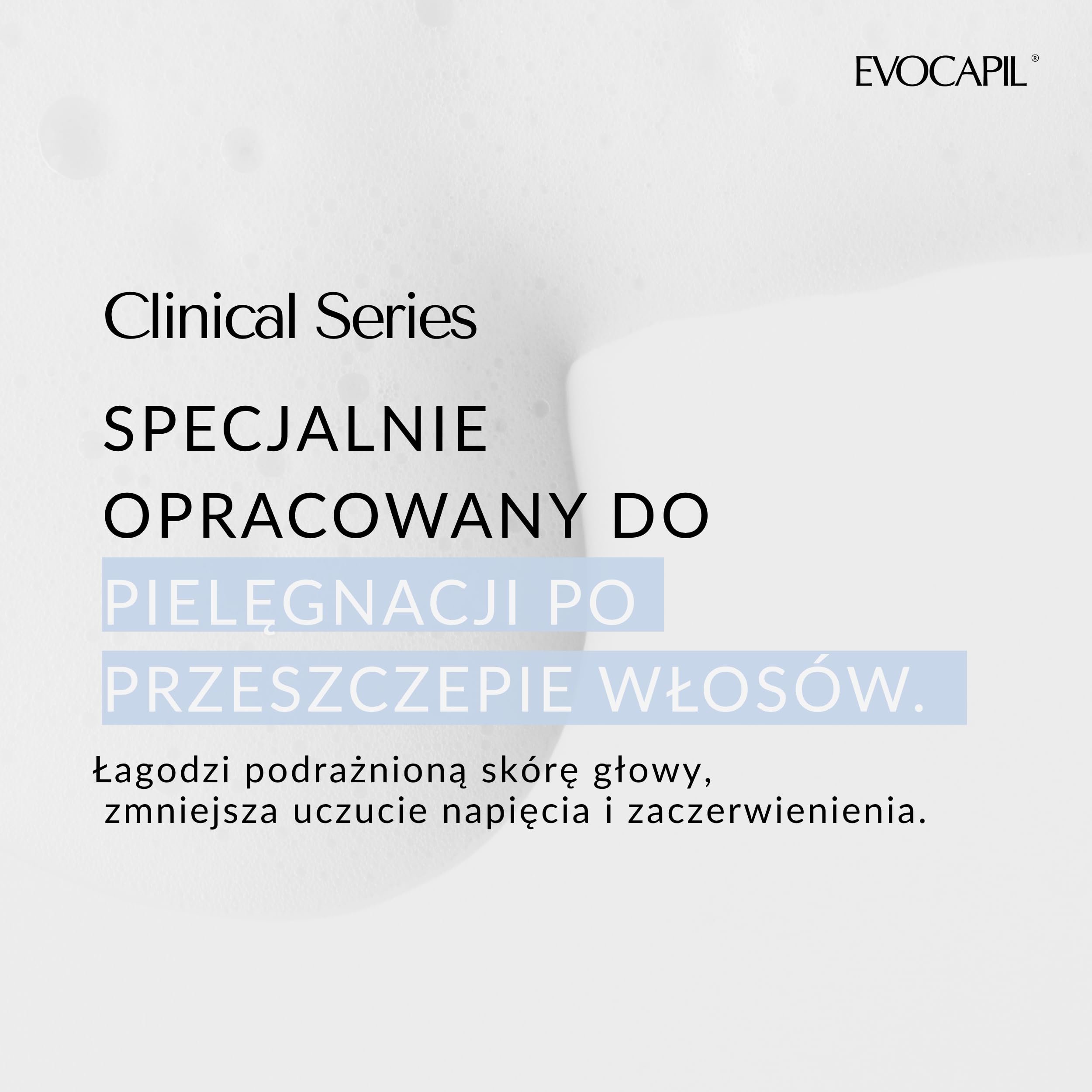 Evocapil Plus pianka pantenolowa w sprayu po przeszczepieniu włosów